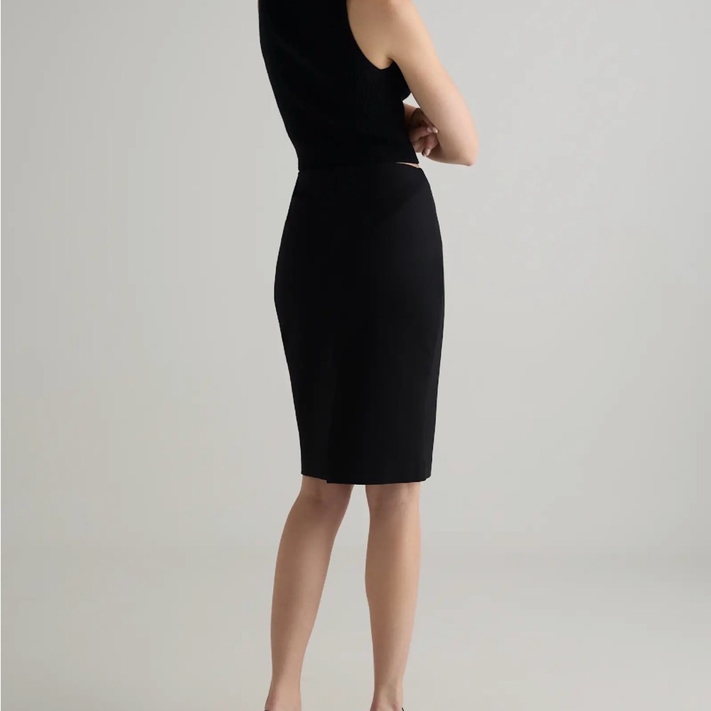 NWT New Ultra Stretch Pencil Skirt Ponte Black Medium - Picture 4 of 8